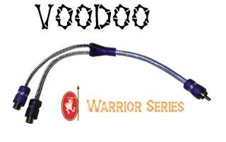 VooDoo CABLE Y adapter 1 male 2 Female Audio RCA PURPLE  