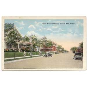  1920s Vintage Postcard Grand View Boulevard Kansas City 