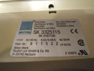 Rittal Fan & Filter Unit   SK3325115   NEW in Box   