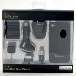  Essentials Kit iPhone 4 Black Electronics