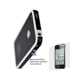  Trend Line Bumper Case for iPhone 4 (White/ Black) with 