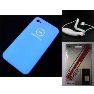   Cover + Screen Protector + Car Charger for iPhone 4G 