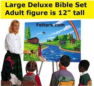 BETTY LUKENS* Large Deluxe *Bible Felt Set +activity CD 739260017007 