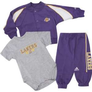 Los Angeles Lakers Newborn SD Jacket, Pant and Creeper Set  
