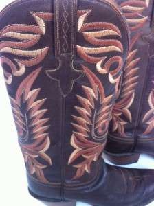 Womens Lucchese Classic Size 7 Brown Cowboy Boots  