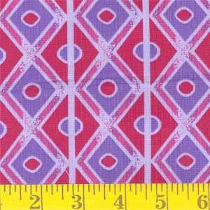  45 Wide Surfaces Diamonds Purple Fabric By The Yard 