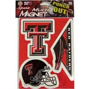  Texas Tech Red Raiders NCAA Multi Magnet Sheet Sports 