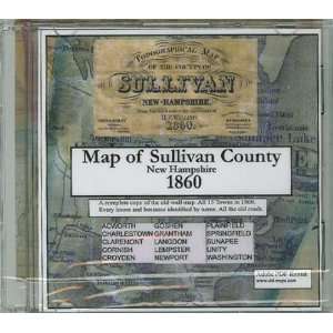  Map of Sullivan County, NH, 1860, CDROM 