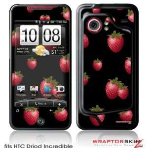  HTC Droid Incredible Skin   Strawberries on Black by 