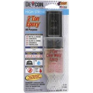  Itw 33345 devcon 2 ton Epoxy 9 Oz   Clear (pack Of 6 