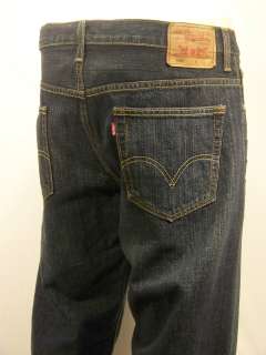 LEVIS JEANS 569 Loose Fit Straight Leg Dark Denim Mens Pants New With 