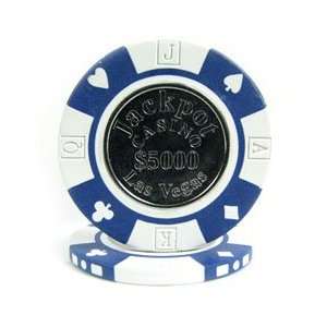   12.2 Gram Clay Coin Inlay Jackpot Casino Chips 