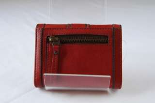Fossil Vintage Reissue Flap Multi Wallet Red  