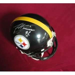  James Harrison Steelers Signed Mini Helmet PSA/DNA Sports 