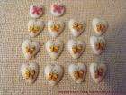 14 Butterfly Cabochons Cabs Limoges Japan ~ Vintage Lot  