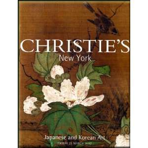  Christies Auction Catalog Japanese and Korean Art 2002 