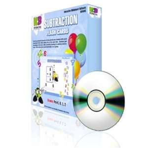  K & B Interactive KB 4646 Subtraction Flash Cards Office 
