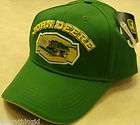 mens green john deere cap with combine lp40373 $ 15