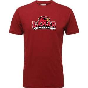  Lamar Cardinals Red Logo Vintage T Shirt Sports 