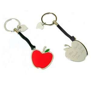  Personalized Apple Key Chain with Heart Charm Everything 