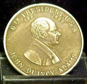 John Quincy Adams 6th President(1825 1829)Commemorative Token  9004 