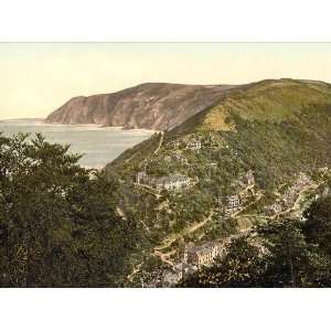     View of Lynmouth from Lynton Lynton and Lynmouth England 24 X 18