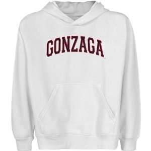  NCAA Gonzaga Bulldogs Youth White Arch Applique Pullover 