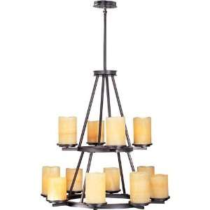  Luminous 12 Light Chandelier H32.5 W32