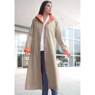  Jessica London Plus Size Long Hooded Raincoat Clothing