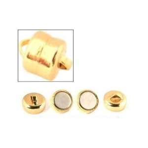  2 Magnetic Clasps Gold Plated Jewelry Safety Part Arts 