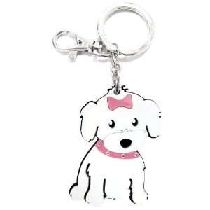  Love Your Breed Acrylic Keychain, Girl Maltese Pet 