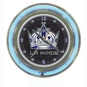  Nhl Los Angeles Kings Neon Clock   14 Inch Diameter