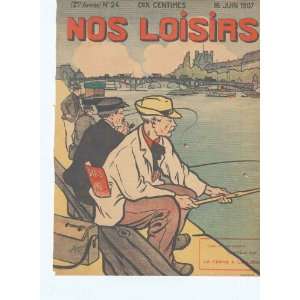  Art Deco Humour Nos Loisirs 1907 Anglers