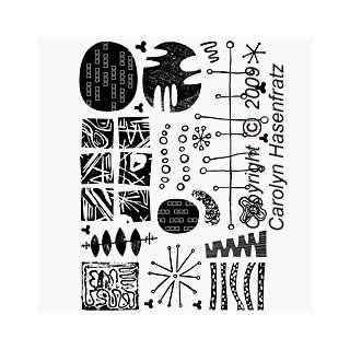  Mod Designs Large Unmounted Rubber Stamps Arts, Crafts & Sewing