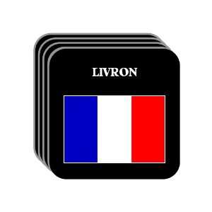  France   LIVRON Set of 4 Mini Mousepad Coasters 