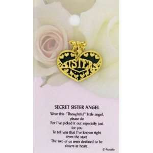   Thoughtful Little Angel 778 Secret Sister Angel Pin 