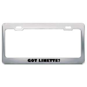  Got Linette? Girl Name Metal License Plate Frame Holder 