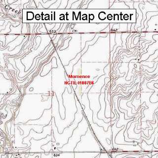  USGS Topographic Quadrangle Map   Momence, Illinois 