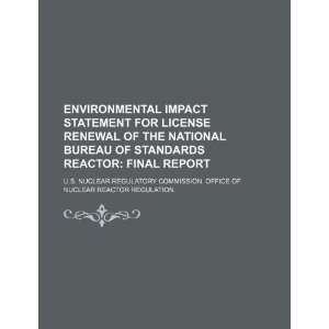  Environmental impact statement for license renewal of the 