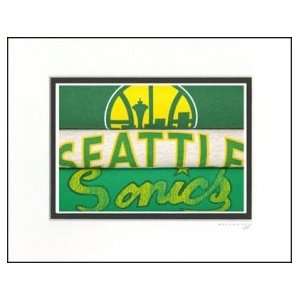  Seattle Supersonics Vintage T Shirt Sports Art Sports 