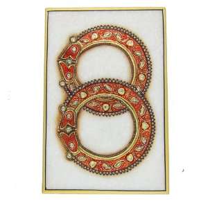  India Art Embossed Miniature Painting of Indian Jewelry on 