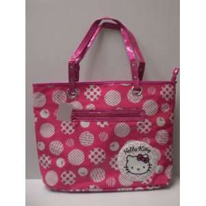  Hello Kitty Shoulder Tote Bag Hot Pink Polka Dots Toys 