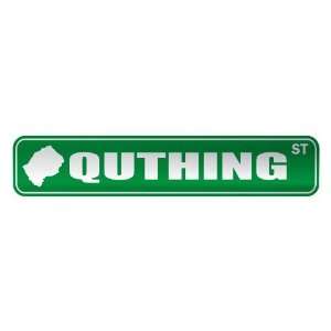   QUTHING ST  STREET SIGN CITY LESOTHO