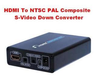 HDMI To NTSC PAL Composite S Video Down Converter Audio  