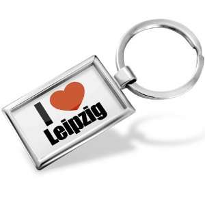  Keychain I Love Leipzig region Saxony, Germany   Hand 
