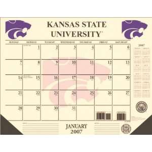  Kansas State Wildcats 22x17 Desk Calendar 2007 Sports 