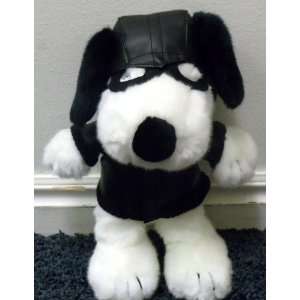   Barron Snoopy Doll with Leather Jacket, Hat & Goggles Toys & Games