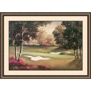 Golf Scene by Alexa Kelemen   Framed Artwork 