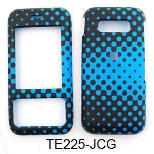 Kyocera laylo m1400 Blue Dots on Black Hard Case,Cover,Faceplate,Snap 
