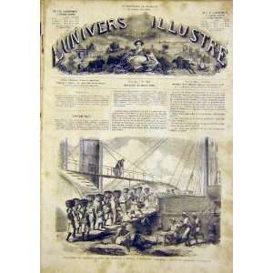 Kingston Jamaica Ship Boat Coal French Print 1866